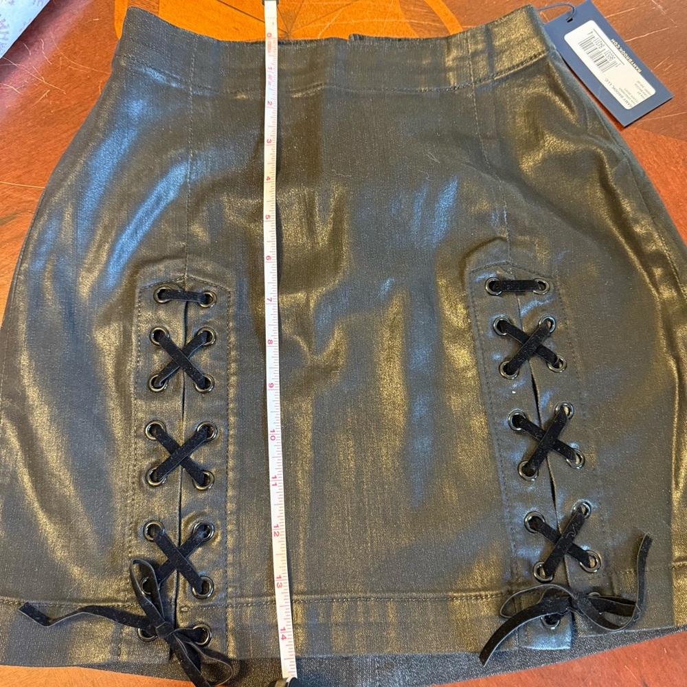 Ramy Brook Black Lace-Up Mini Ryder Skirt - Picture 10 of 10